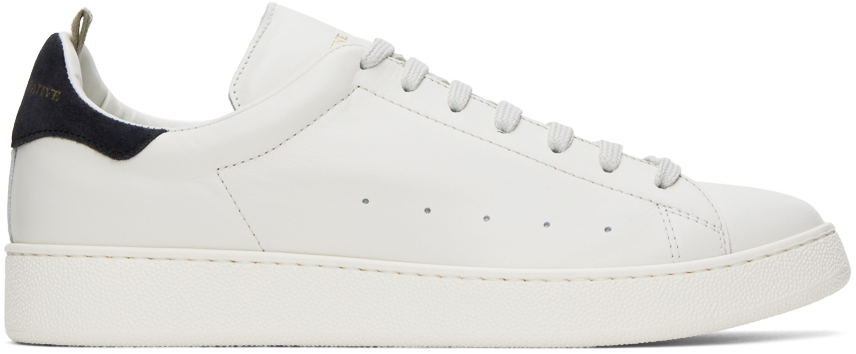 Officine Creative Mower 007 Suede-trimmed Leather Sneakers In White