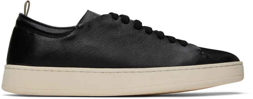 Officine Creative Black Once 002 Trainers In Cerv Nero_f.do Blanc