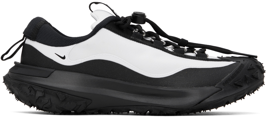 Shop Comme Des Garçons Homme Deux Black & White Nike Edition Acg Mountain Fly 2 Low Sneakers In 3 Black/ White