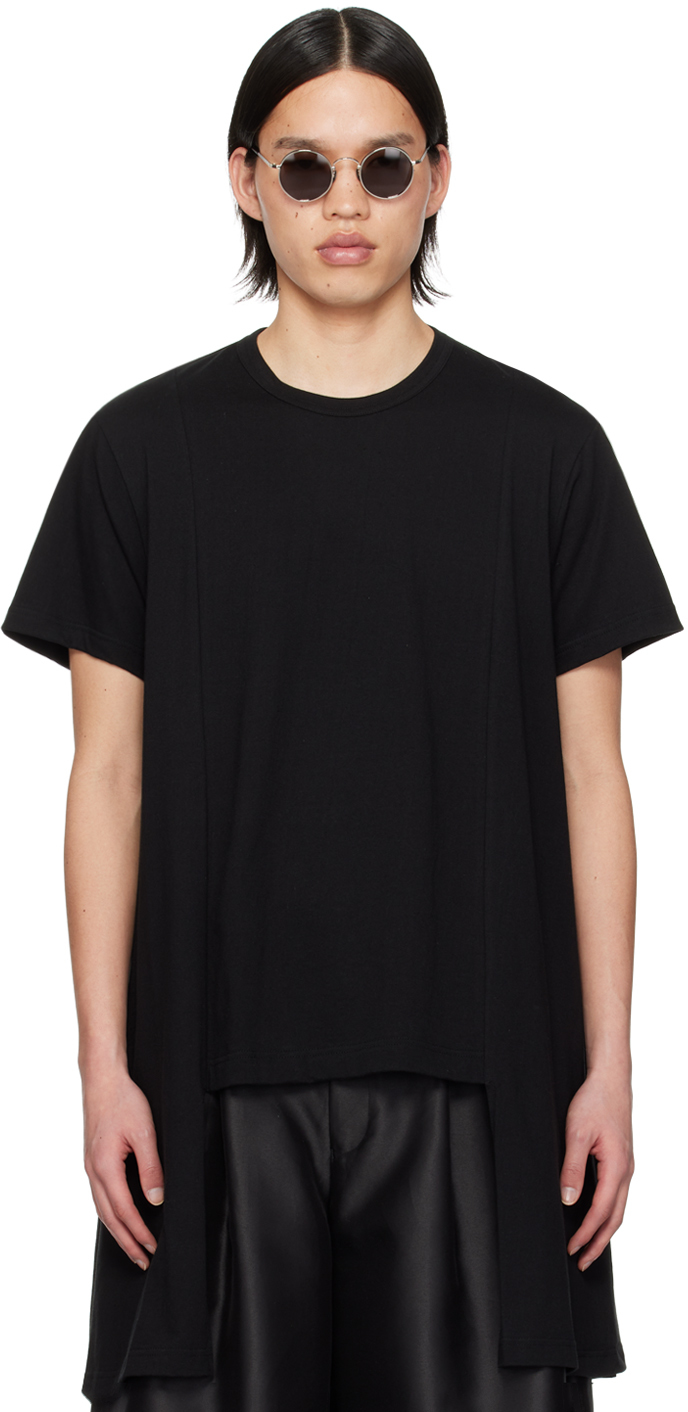Black Asymmetric T-Shirt