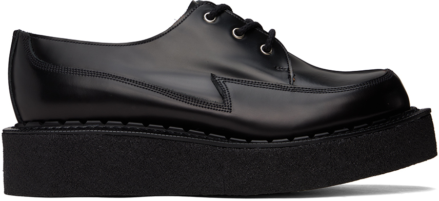 Black George Cox Edition Zigzag Gibson Derbys by Comme des Garçons ...