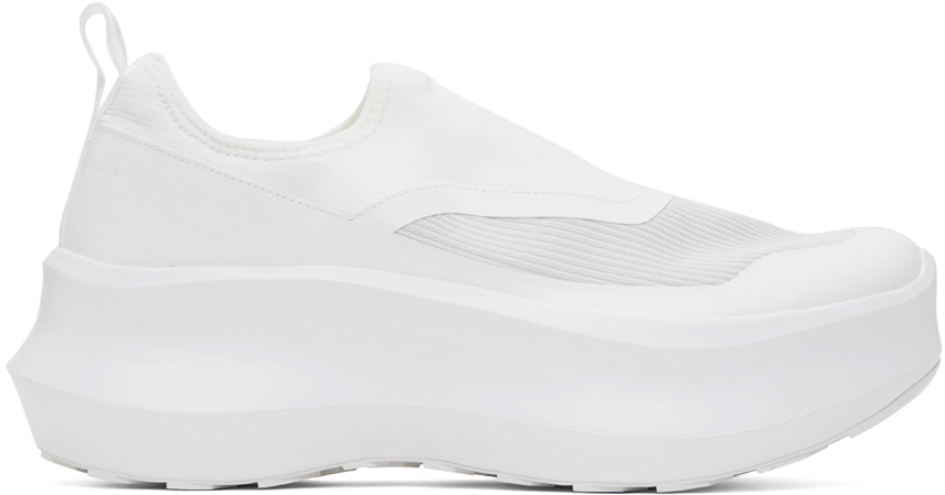 White Salomon Edition Slip On Platform Sneakers