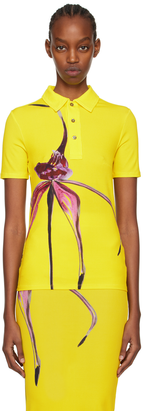 Louisa Ballou Exclusive Weekend Printed Cotton-silk Shirt In Yellow