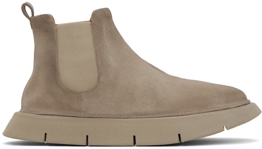 【関税込み】Marsell ベージュ Intagliata ブーツ Beige Intagliata Boots by Marsèll on Sale