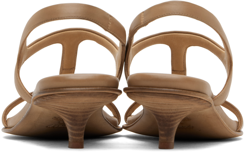 Shop Marsèll Tan Ciglio Heeled Sandals In 310 Hazelnut