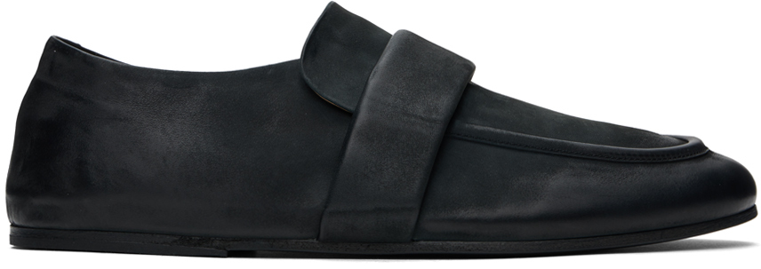 Marsèll Black Steccoblocco Loafers In Nero