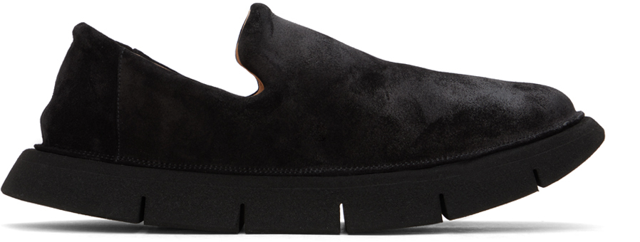 Shop Marsèll Black Intagliata Slippers In Nero