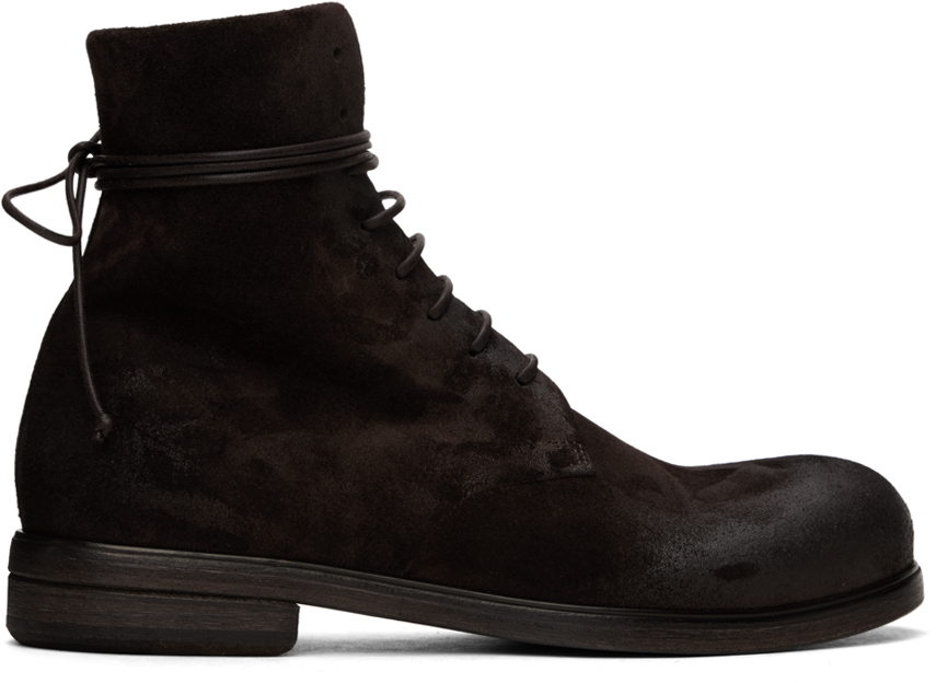 Marsèll Brown Zucca Media Lace-Up Ankle Boots