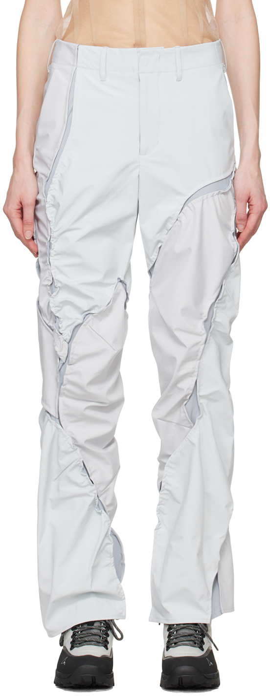 POST ARCHIVE FACTION (PAF) Gray & Blue 6.0 Technical Left Trousers