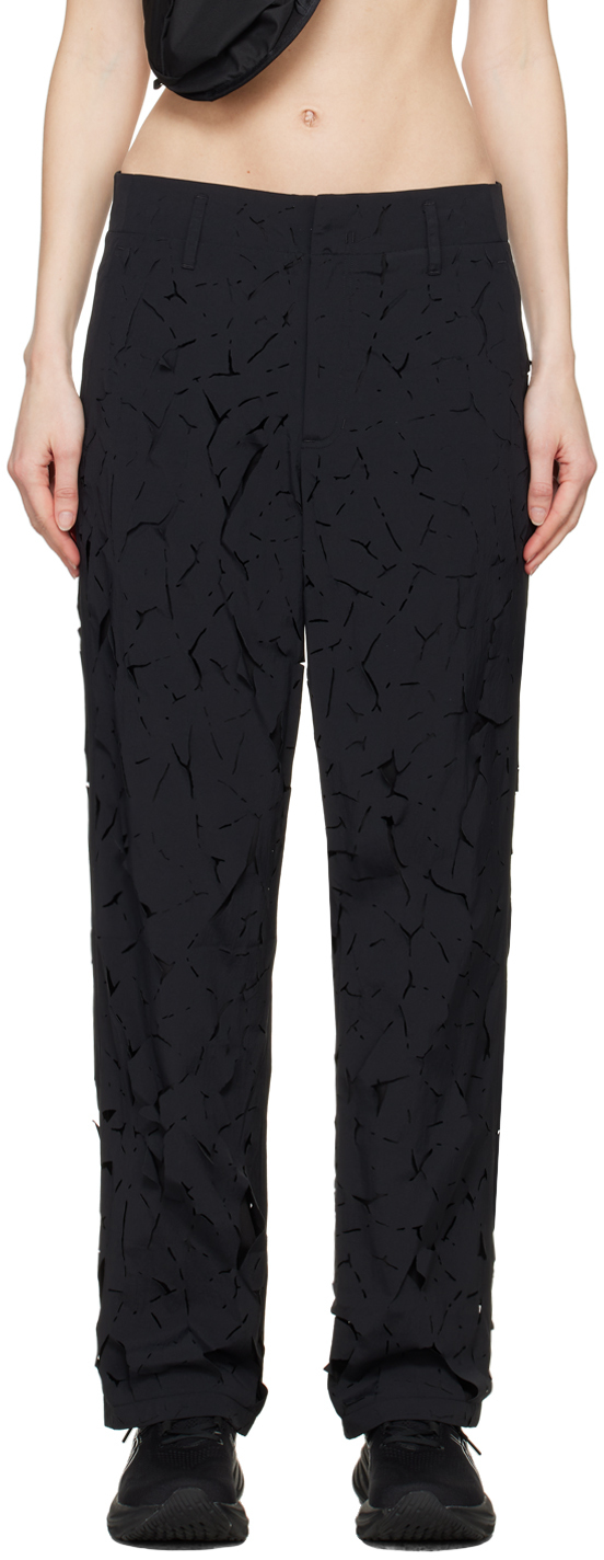 SSENSE Canada Exclusive Black Mito Trousers by BINYA on Sale