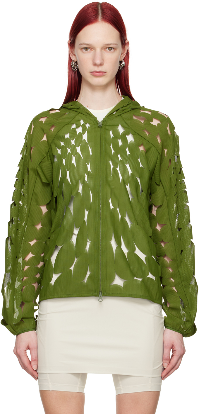 Green 6.0 Left Hoodie by POST ARCHIVE FACTION (PAF) on Sale Green 6.0 Left Hoodie by POST ARCHIVE FACTION (PAF) on Sale