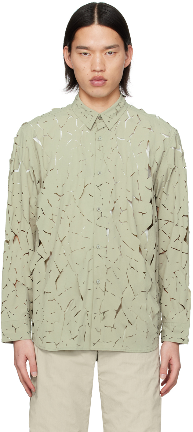 Taupe 6.0 Left Shirt by POST ARCHIVE FACTION (PAF) on Sale