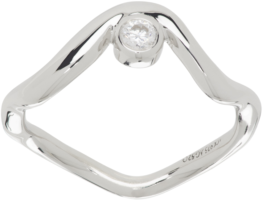 Vlogo Signature Metal Ring for Man in Transparent