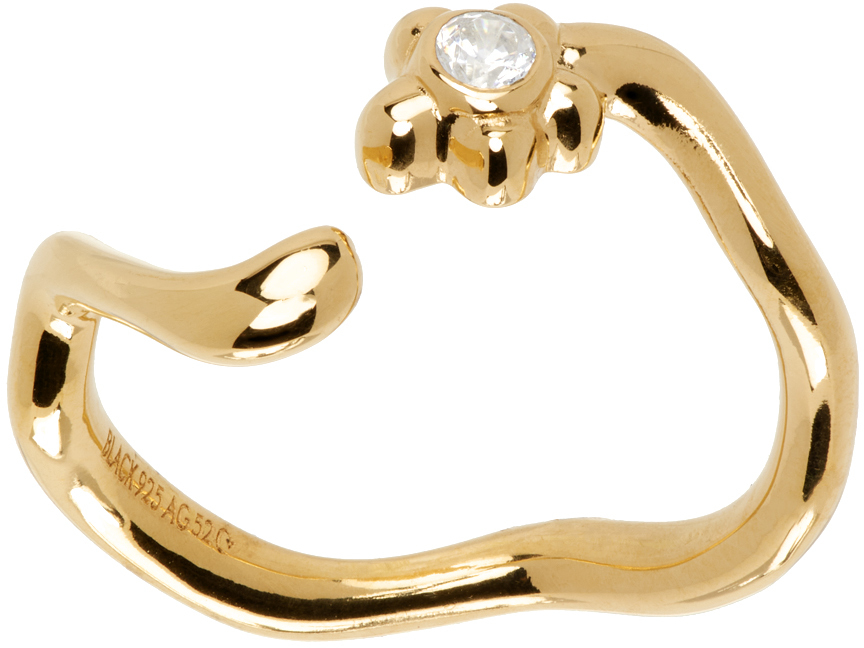 Maria Black Gold Linnea Ring In Goldplated