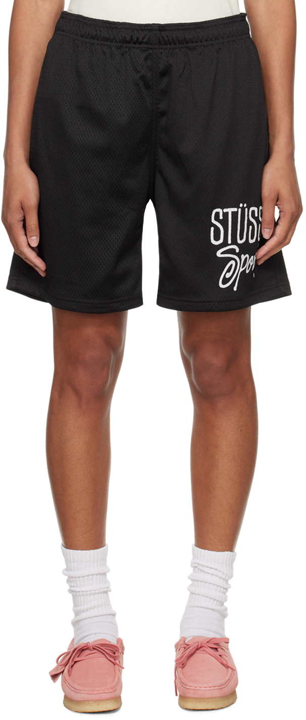 Shop Stussy Black 'sport' Shorts