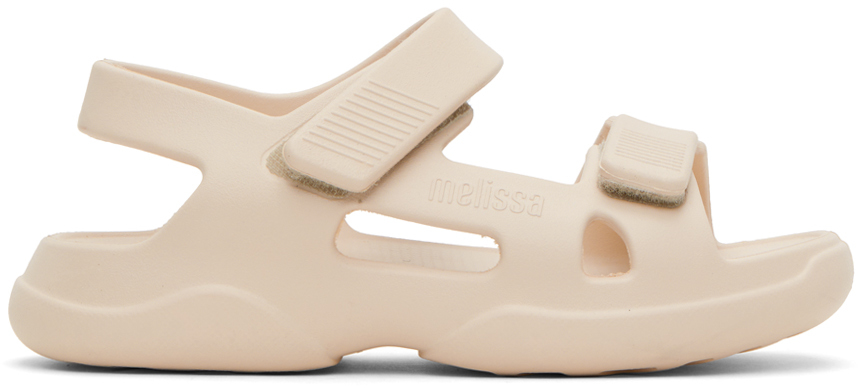 Shop Melissa Beige Free Papete Sandals In Aq670 Sand