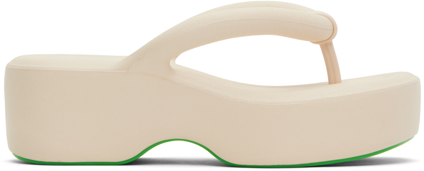 Shop Melissa Off-white Free Platform Sandals In Af660 White