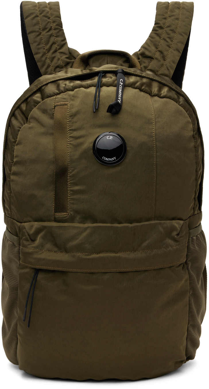 Shop C.p. Company Khaki Nylon B Backpack In Ivy Green 683