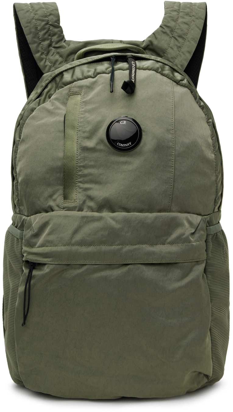 C.P. Company: Green Nylon B Backpack | SSENSE Canada