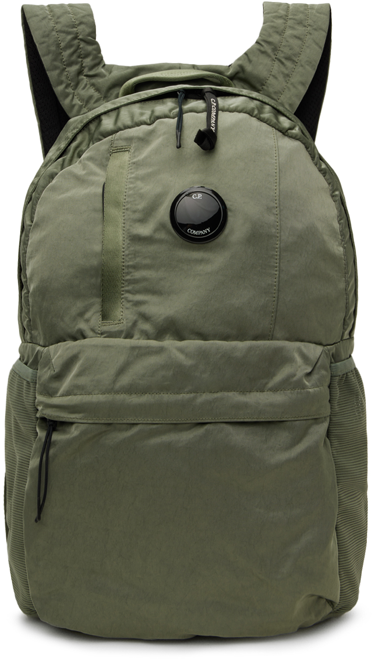 Shop C.p. Company Green Nylon B Backpack In Agave Green 627