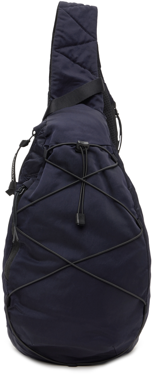 Shop C.p. Company Navy Nylon B Crossbody Bag In Total Eclipse 888