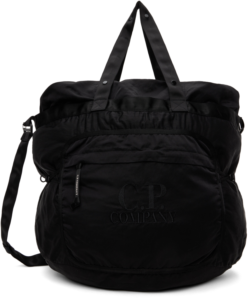 Black Nylon B Crossbody Messenger Bag