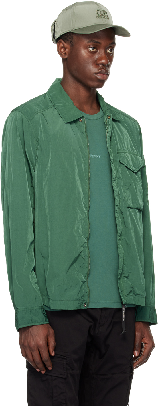 C.p. Company Green Pocket Jacket In Duck Green 649