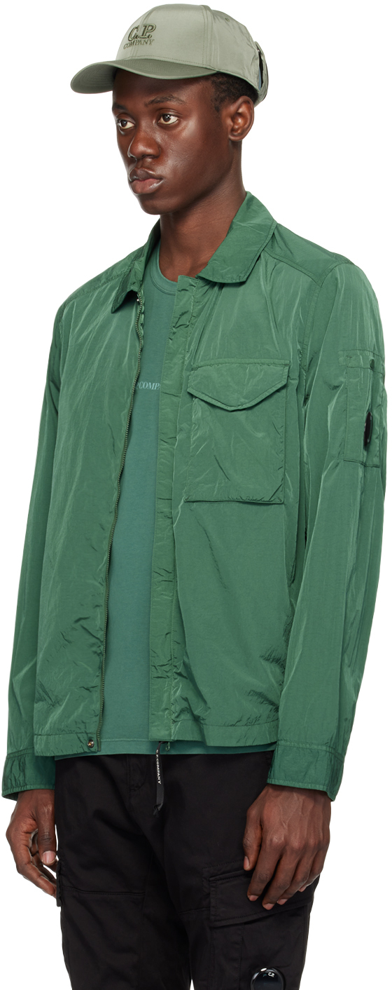 C.p. Company Green Pocket Jacket In Duck Green 649