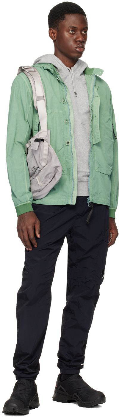 C.p. Company Green Goggle Jacket In Green Bay 626