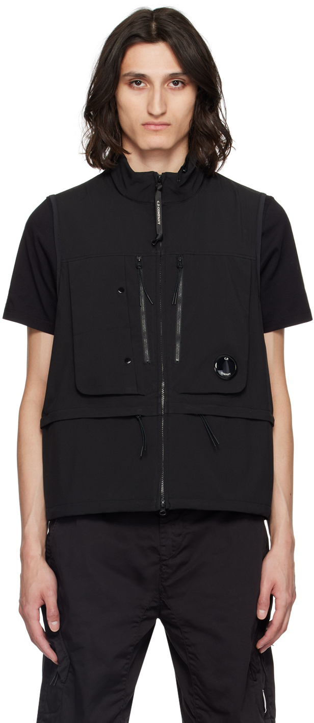 C.P. COMPANY BLACK UTILITY VEST