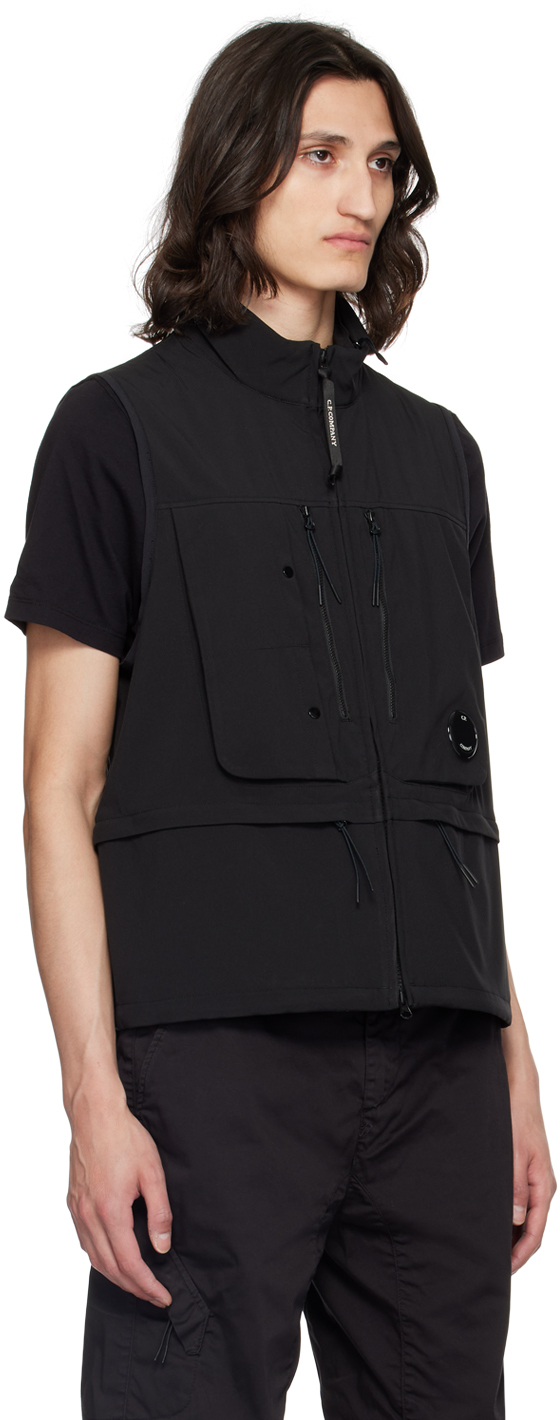 C.P. COMPANY BLACK UTILITY VEST
