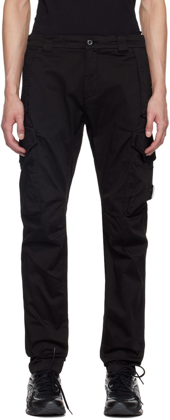 C. P. Company Black Ergonomic Cargo Pants