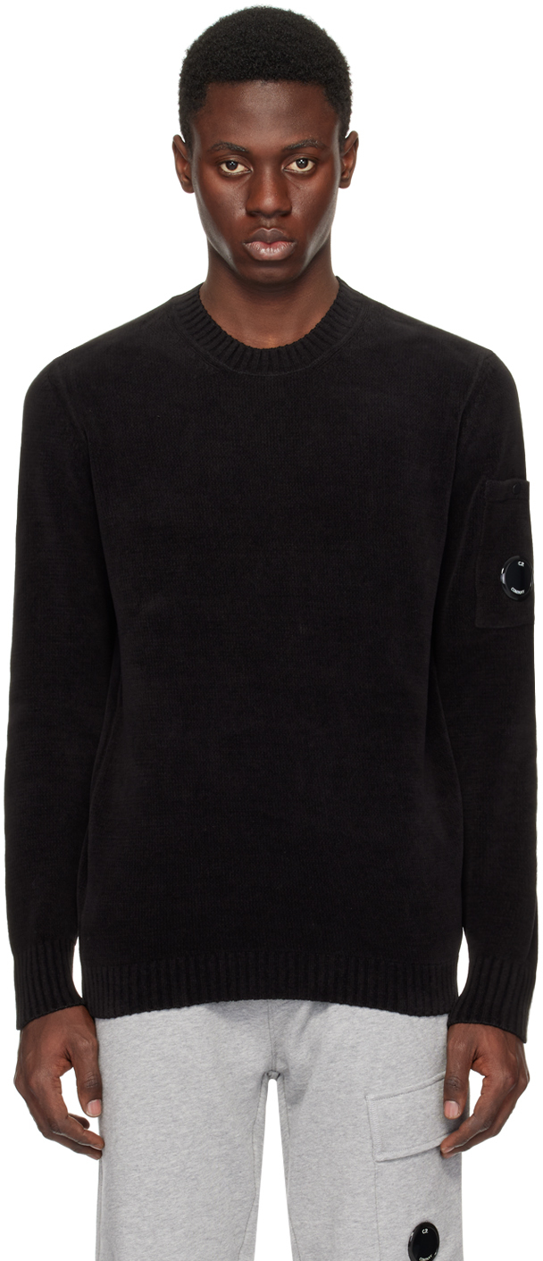 Black Lens Sweater by C.P. Company on Sale