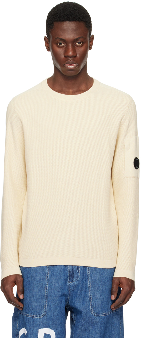 C. P. Company Beige Lens Sweater