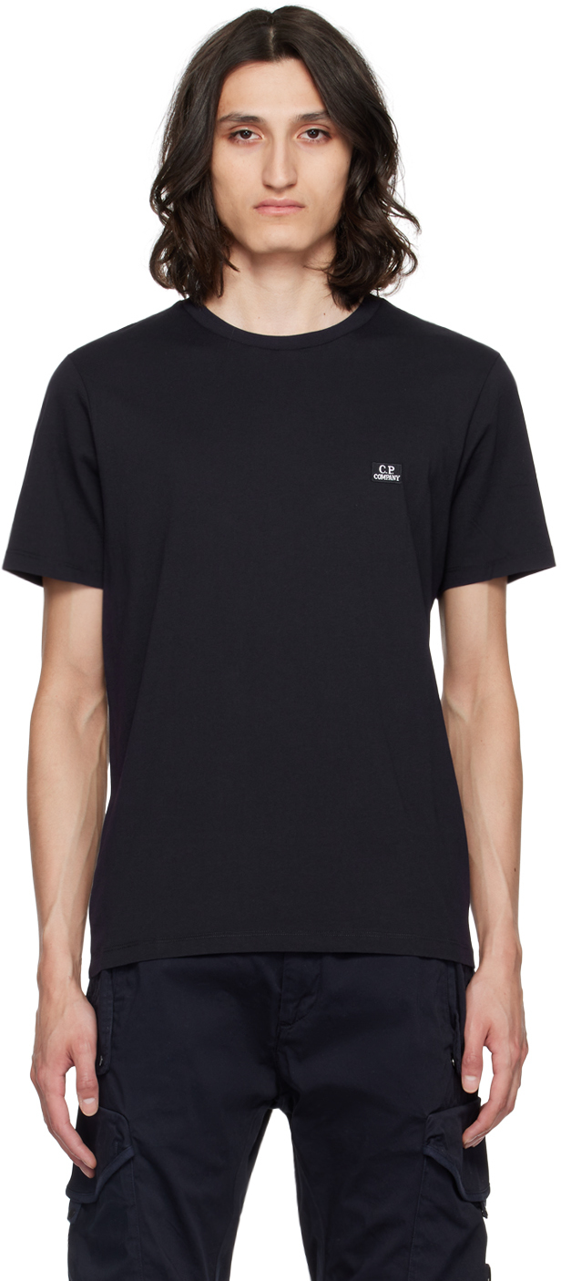 Navy Patch T Shirt by C.P. Company on Sale