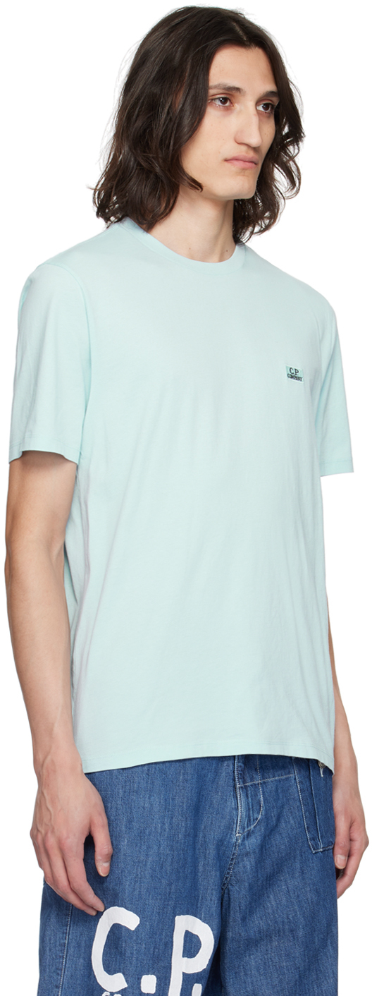 C.p. Company Blue Patch T-shirt In Starlight Blue 806