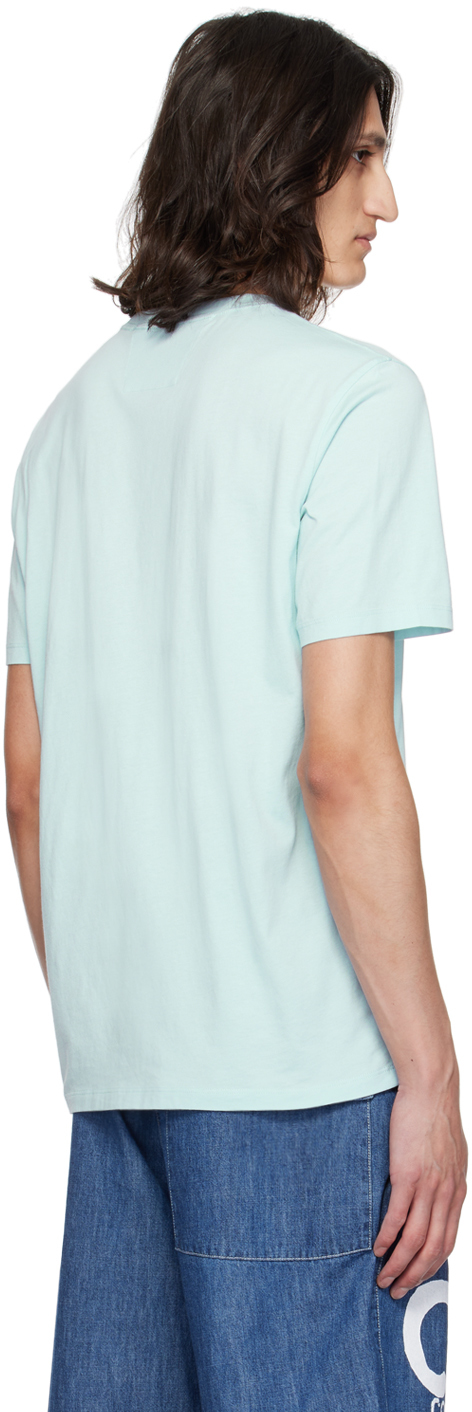 C.p. Company Blue Patch T-shirt In Starlight Blue 806