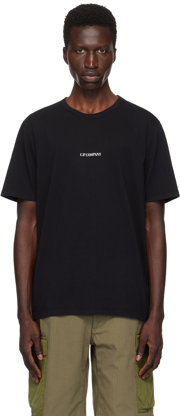 C. P. Company Black Printed T-Shirt