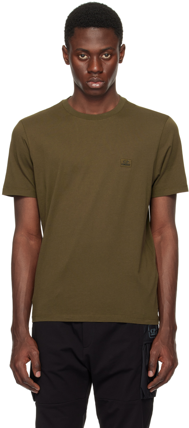C.p. Company Printed Short Sleeved T-shirt In Ivy Green 683