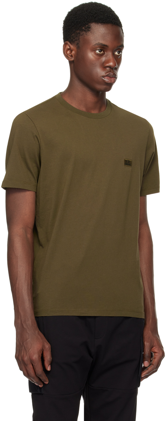 C.p. Company Printed Short Sleeved T-shirt In Ivy Green 683