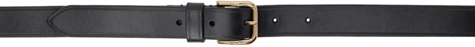 Shop Dries Van Noten Black Leather Belt In 900 Black