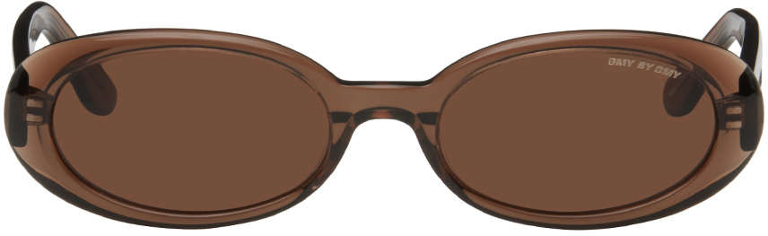 Dmy By Dmy Brown Valentina Sunglasses In Transparent Brown