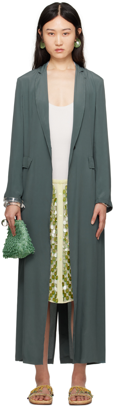 【関税込み】Dries Van Noten グリーン Bingo コート Green Bingo Coat by Dries Van Noten on Sale