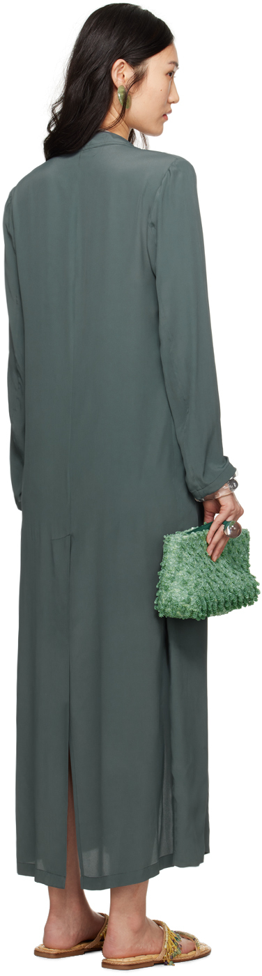 Dries Van Noten Green Bingo Coat In 506 Raf