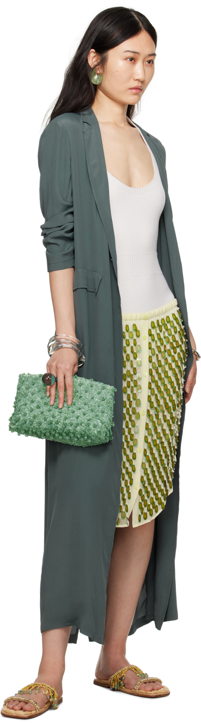 Dries Van Noten Green Bingo Coat In 506 Raf