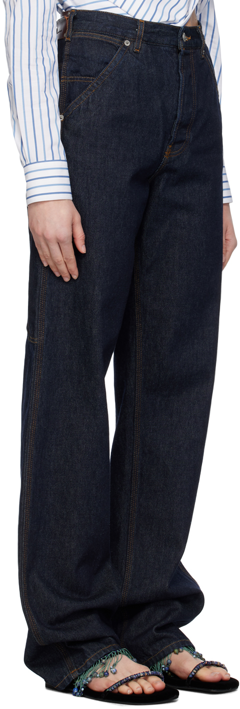 Dries Van Noten Indigo Five-pocket Jeans In 507 Indigo