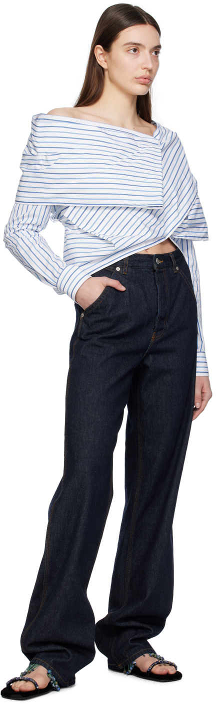 Dries Van Noten Indigo Five-pocket Jeans In 507 Indigo