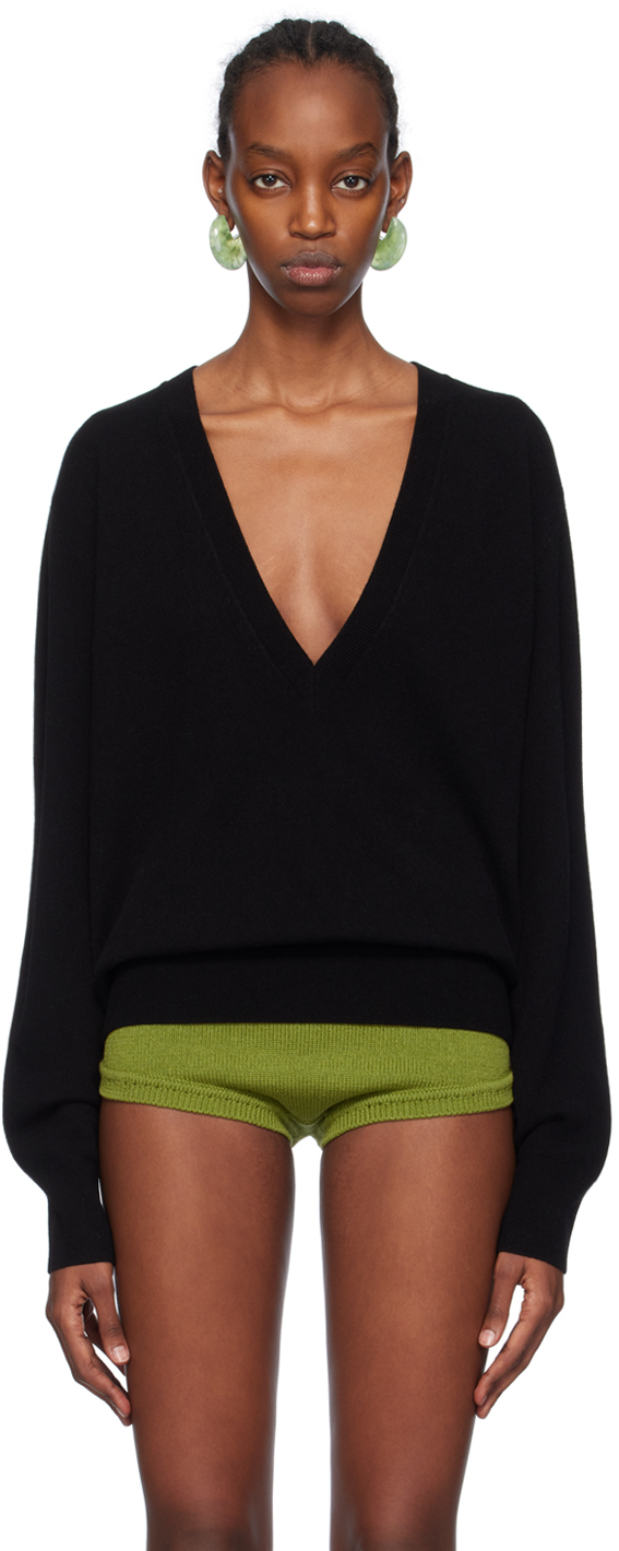 Acne deep hotsell v neck sweater