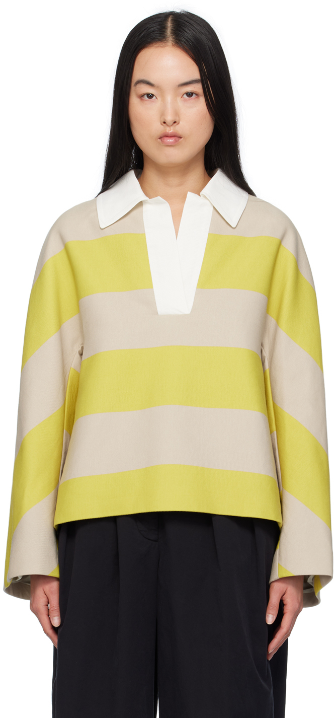 Shop Dries Van Noten Yellow Oversized Polo In 201 Lime