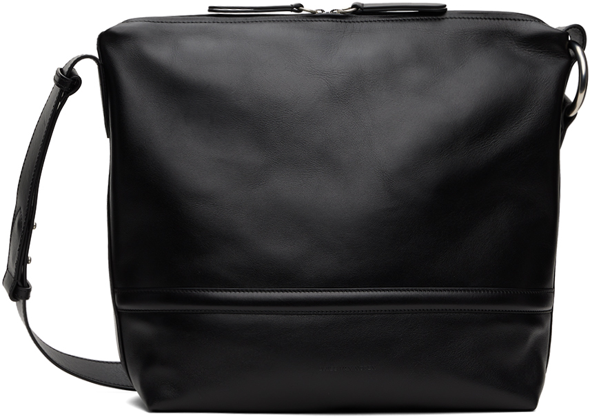 Shop Dries Van Noten Black Crossbody Bag In 900 Black